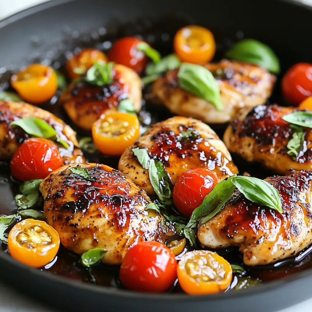 One Pan Balsamic Chicken Einfaches und schnelles Rezept