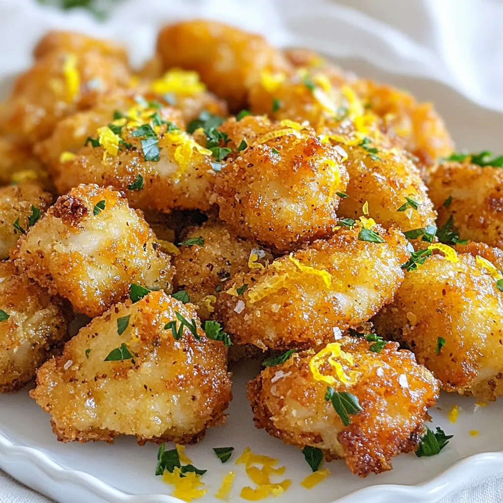 Lemon Pepper Chicken Bites Knusprig und Lecker