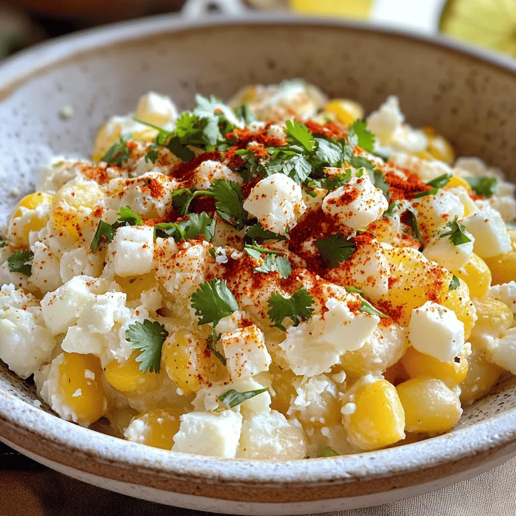 Um Mexikanische Straßenmais Weiße Hühnchen-Chili zu machen, brauchst du einige einfache Zutaten. Du benötigst 2 Tassen gekochte und zerkleinerte Hähnchenbrust. Eine Dose weiße Bohnen, die du abspülen solltest, ist wichtig. Füge 1 Tasse gefrorenen mexikanischen Straßenmais hinzu. Wenn du frischen Mais hast, benutze ihn! Du brauchst auch eine kleine gewürfelte Zwiebel, 2 gehackte Knoblauchzehen und 1 gewürfelte rote Paprika. Für die Brühe nimm 4 Tassen Hühnerbrühe. Gewürze wie 1 Teelöffel Kreuzkümmel, 1 Teelöffel Paprikapulver und ½ Teelöffel Cayennepfeffer geben Geschmack. Am Ende fügst du 1 Tasse Sahne und den Saft von 1 Limette hinzu. Vergiss nicht, Salz und Pfeffer nach Geschmack zu nutzen. Frisch gehackter Koriander und Feta-Käse sind tolle Toppings.