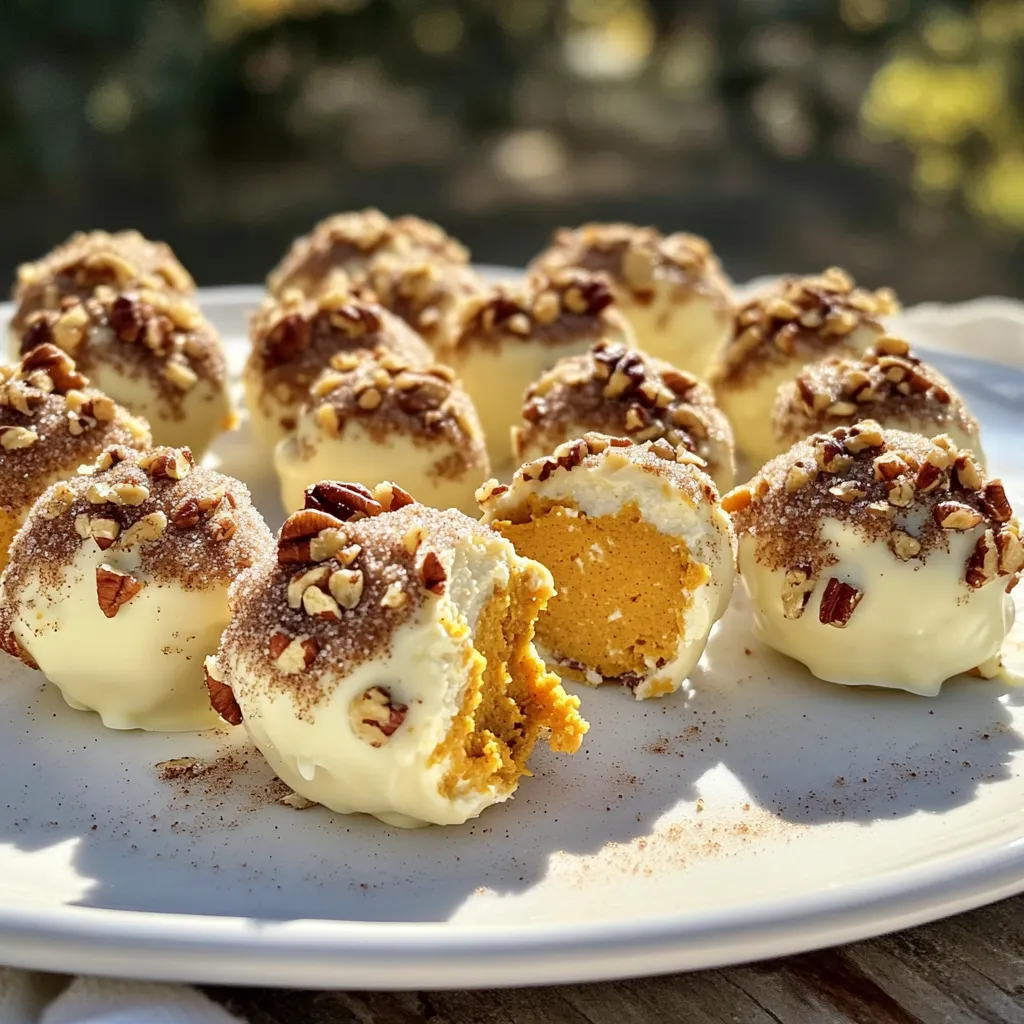 No-Bake Pumpkin Cheesecake Truffles Einfaches Rezept
