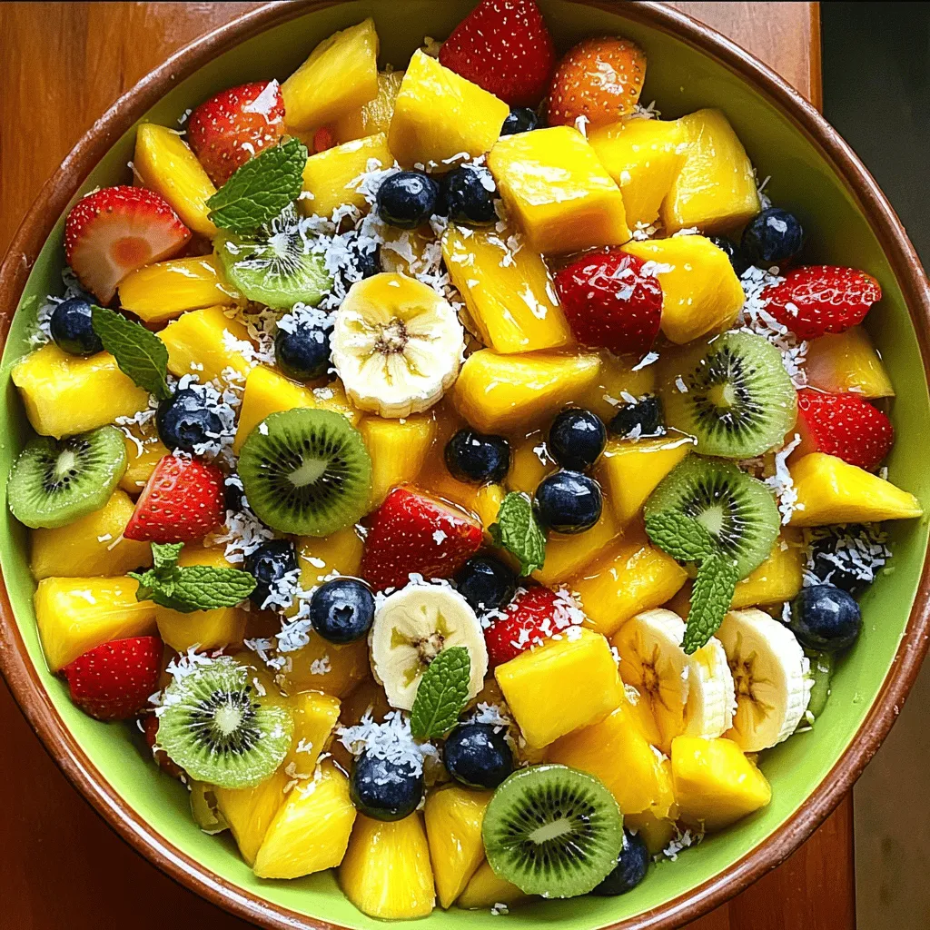 Tropischer Obstsalat Frisch und Fruchtig Genießen