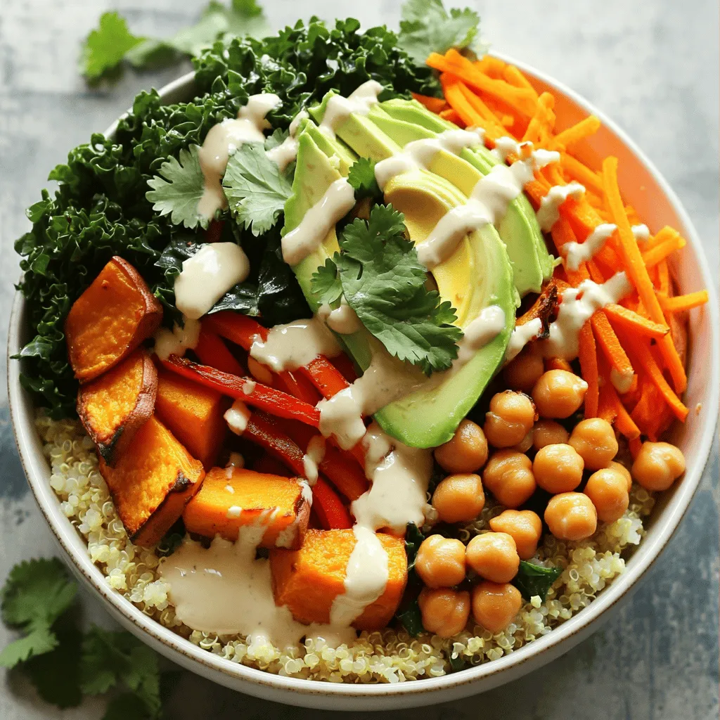 Rainbow Grain-Free Buddha Bowls Nährstoffreiche Mahlzeit