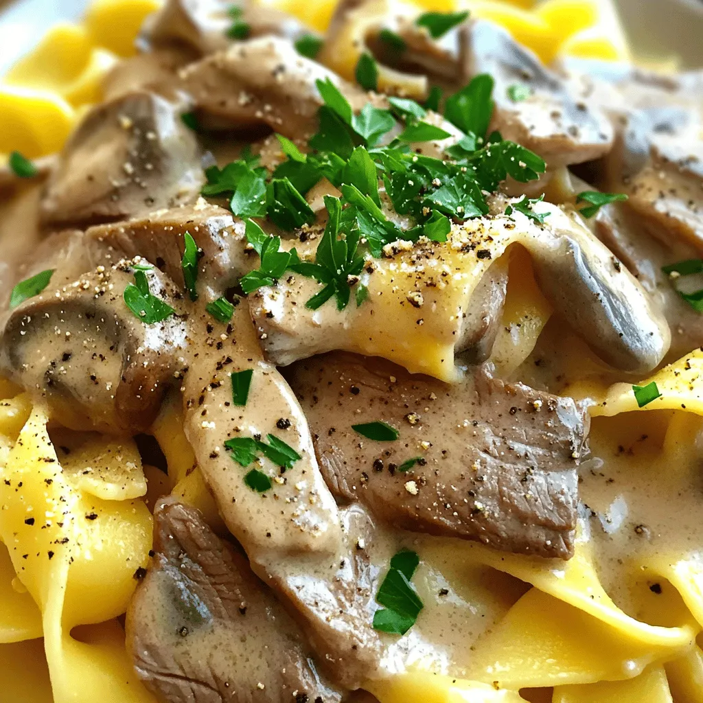 Restaurant-Style Beef Stroganoff Einfache Anleitung