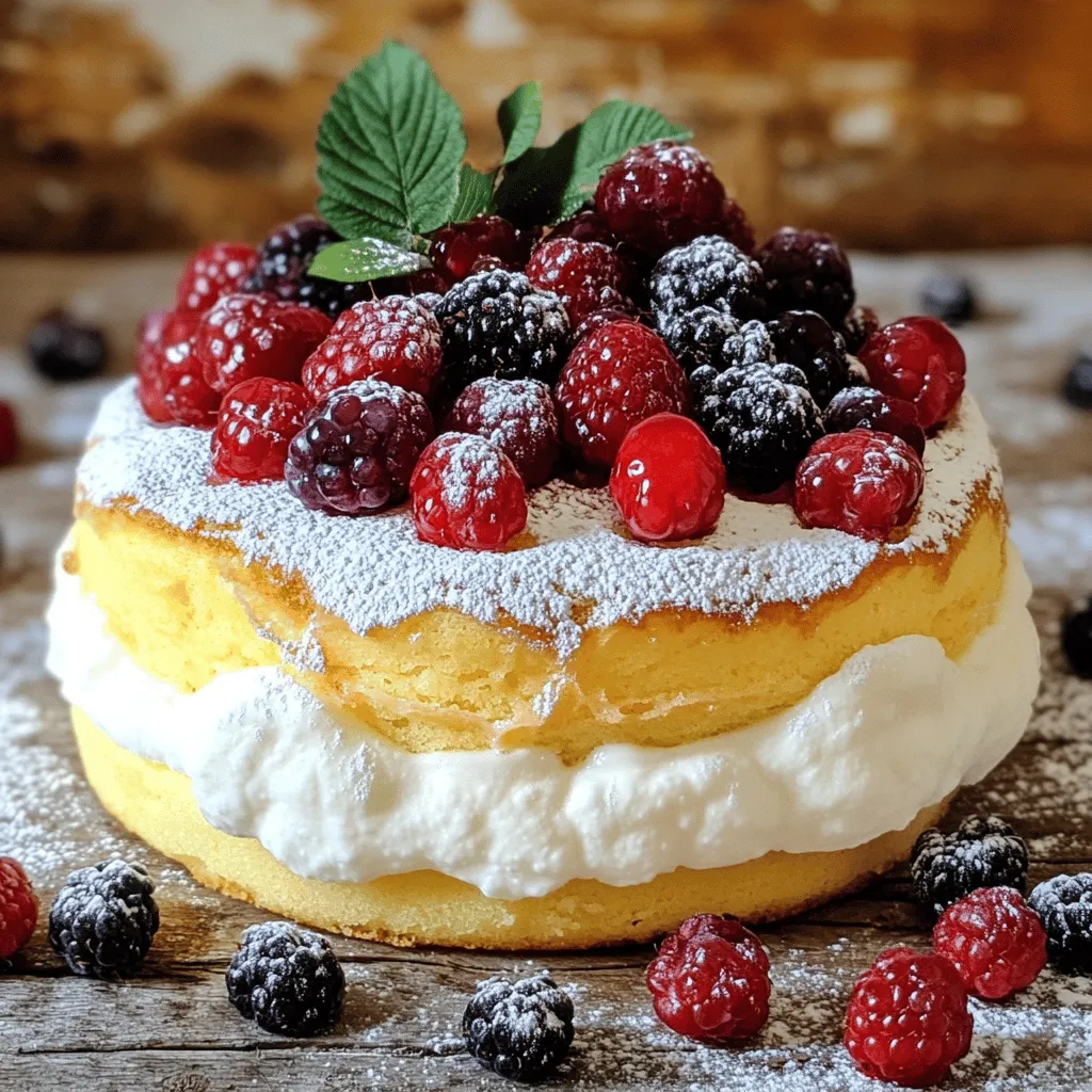 Leckerer Light &#038; Fluffy Yogurt Cloud Cake einfach backen