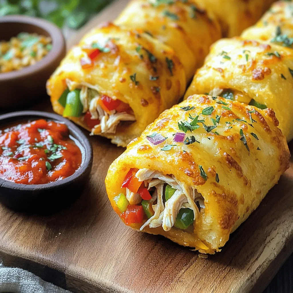 Homemade Chicken Pizza Rolls Einfaches und Schnelles Rezept