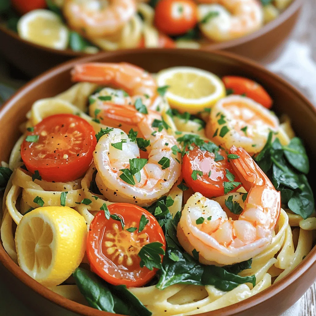 Knoblauchbutter Garnelen Pasta Schnelle und einfache Mahlzeit