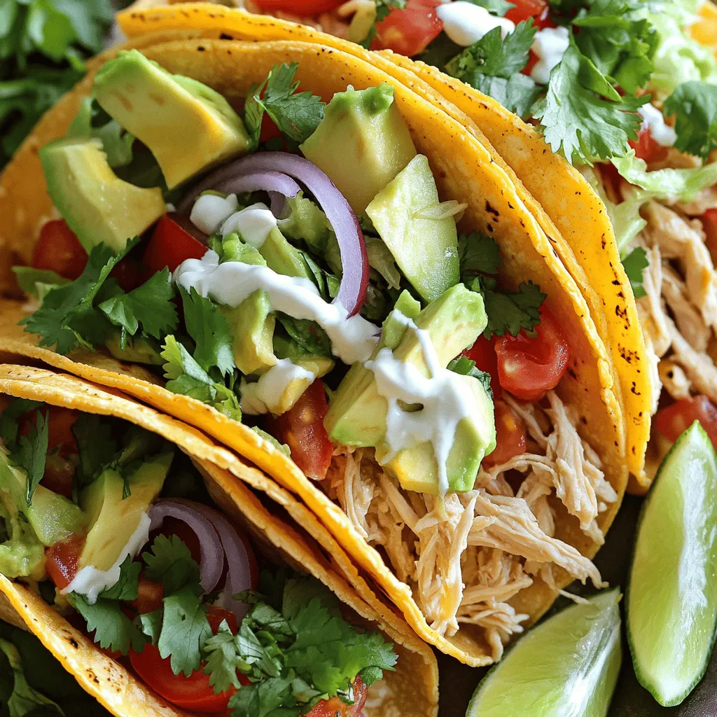 Queso Chicken Tacos Schnelle und leckere Mahlzeit