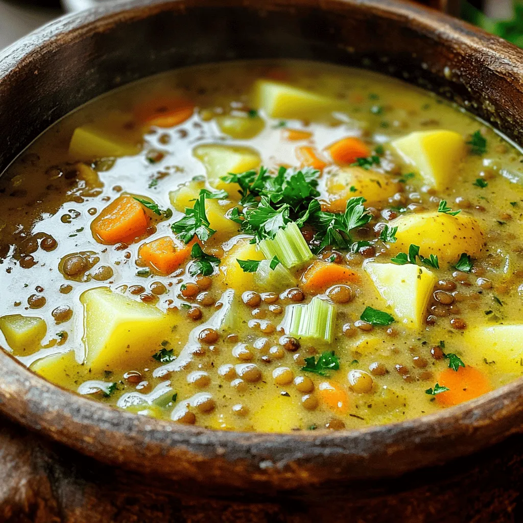 Creamy Lentil Potato Soup Einfache und köstliche Mahlzeit
