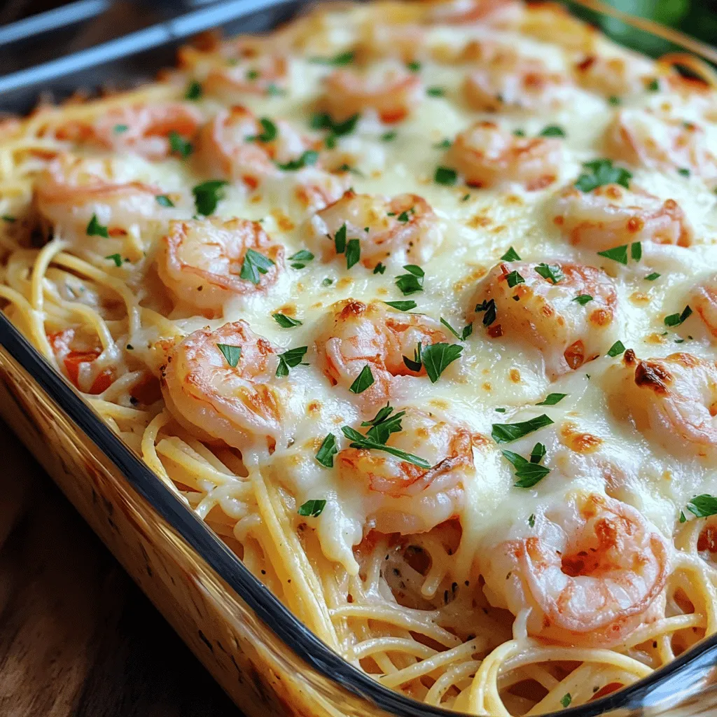 Shrimp Scampi Pasta Bake Einfache und leckere Mahlzeit