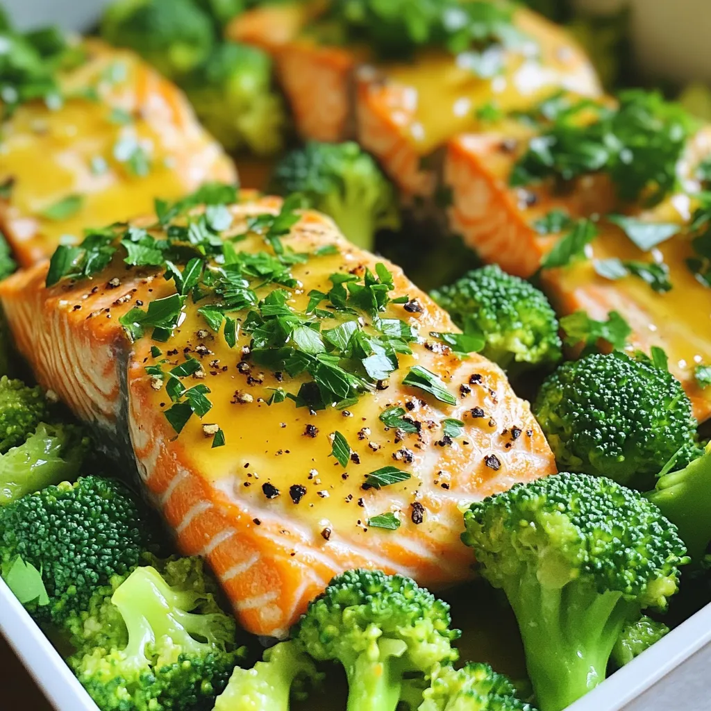 Lemon Pepper Salmon &#038; Broccoli Sheet Pan Einfaches Gericht