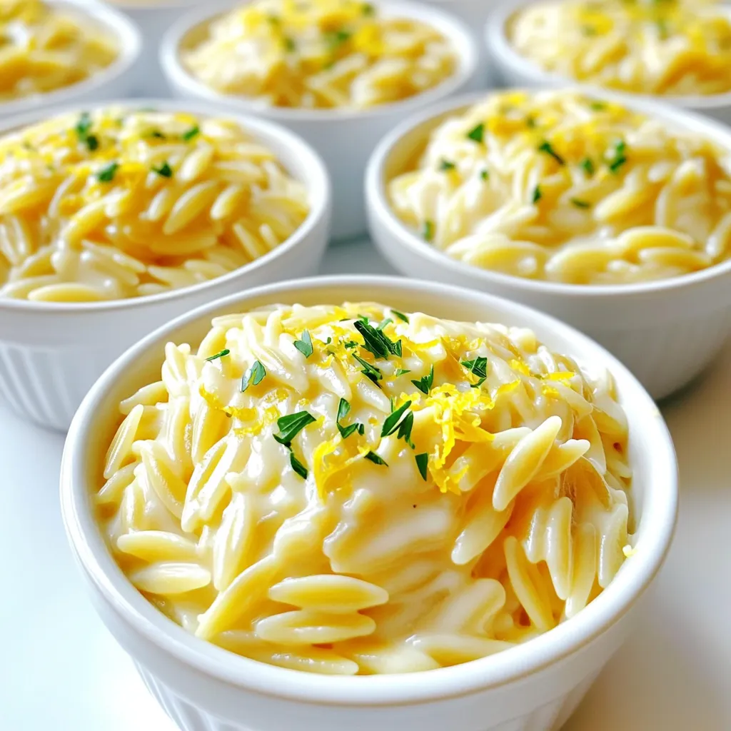 Einzigartiger One-Pot Creamy Lemon Parmesan Orzo