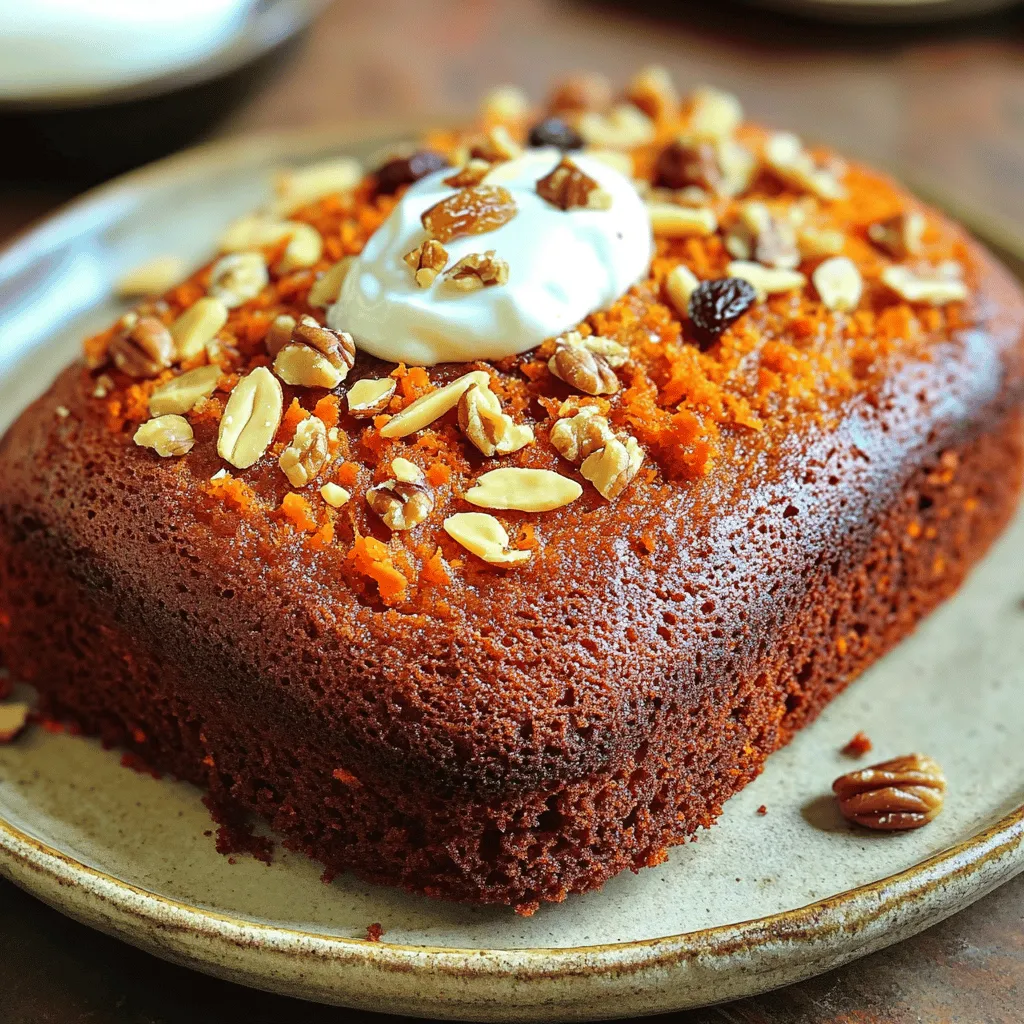 - 4 große Karotten, gerieben - 4 große Eier - 1 Tasse ungesüßter Apfelmus