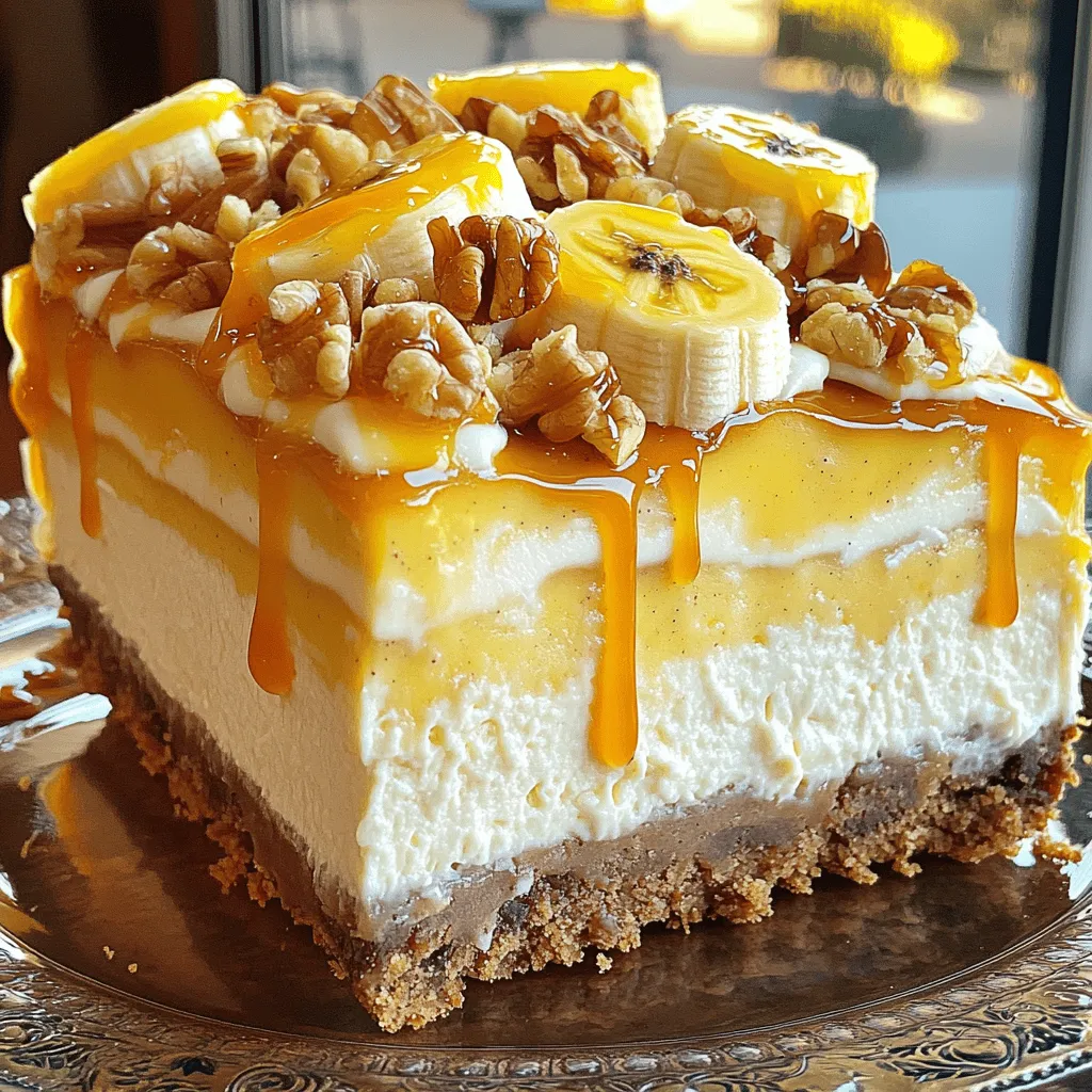 Banana Pudding Crunch Cheesecake Lecker und Cremig