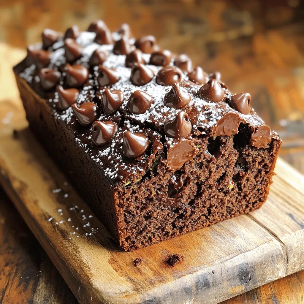 Schokoladen-Zucchini-Brot Köstlicher und saftiger Genuss