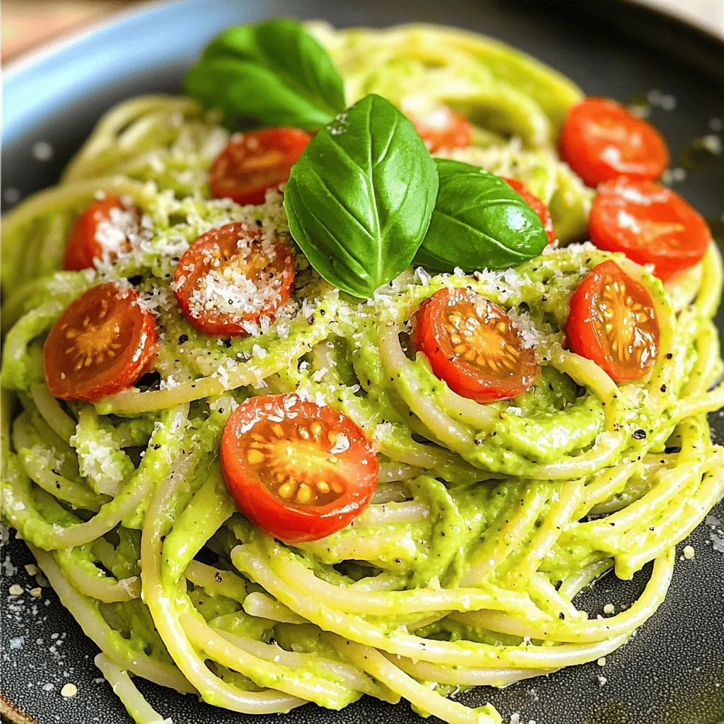 Creamy Avocado Pasta Einfaches und Schnelles Rezept