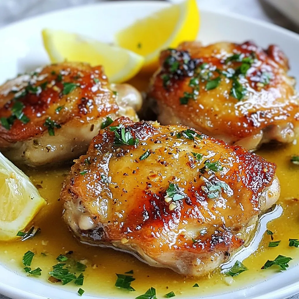 Knoblauchbutter Hühnenschenkel schnell und lecker