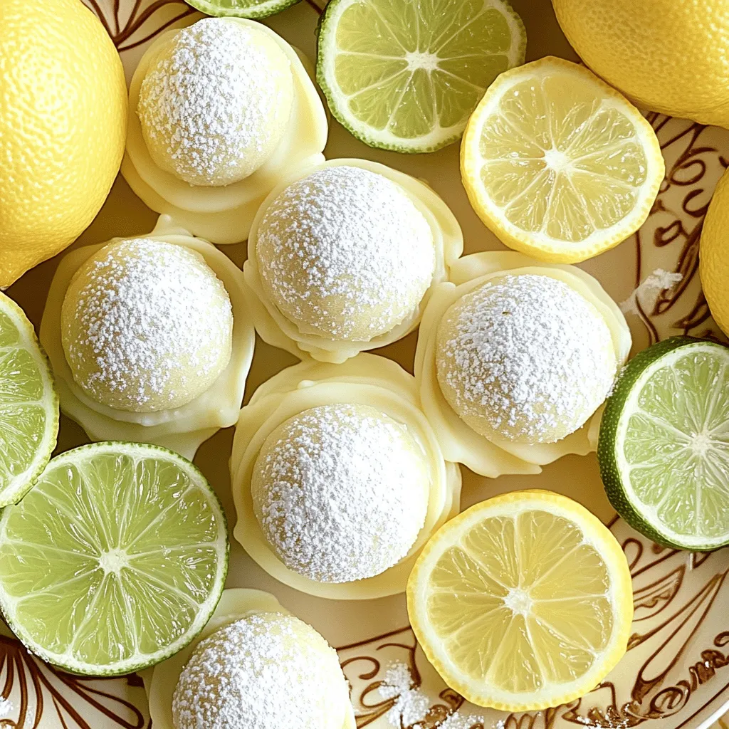 Lemon-Lime Sugar Cookie Truffles Einfacher Genuss