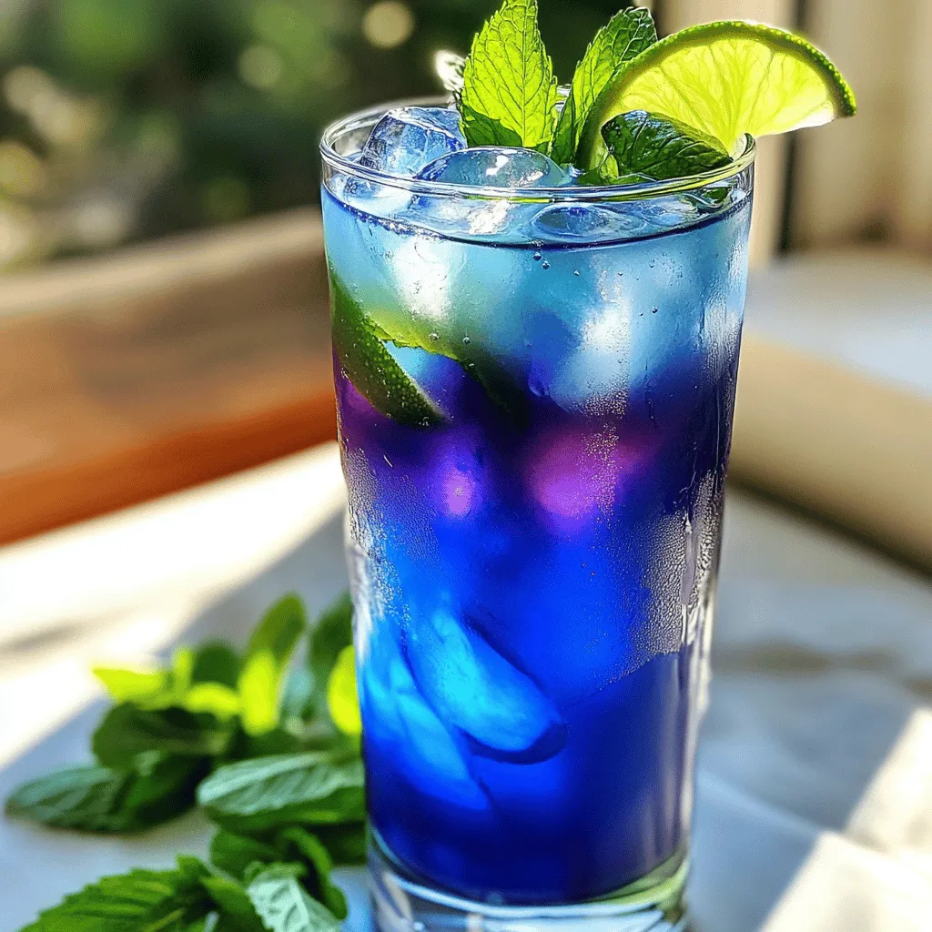 Blue Lagoon Butterfly Pea Tea Einfach und Erfrischend