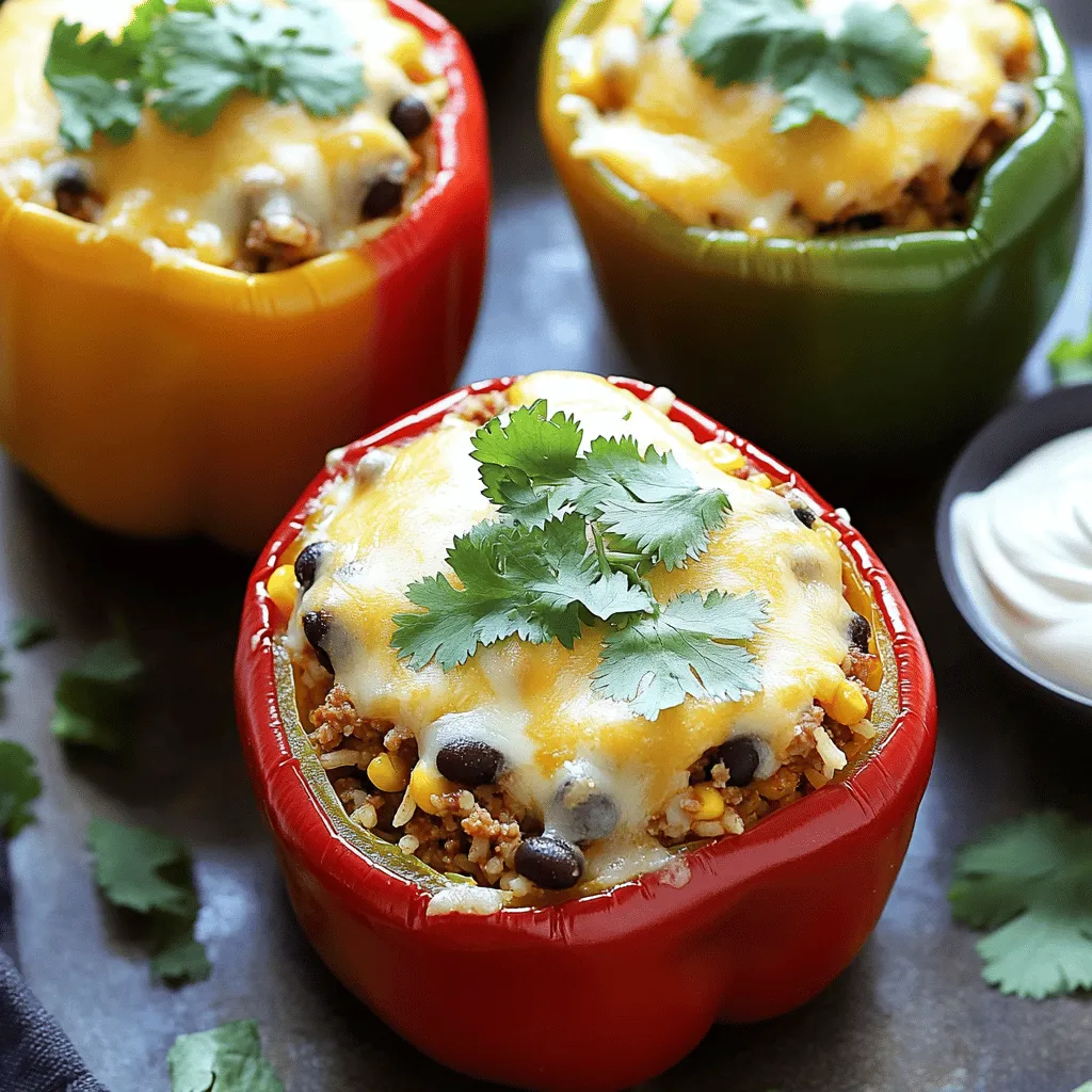 Taco Stuffed Bell Peppers Einfache und Schnelle Mahlzeit