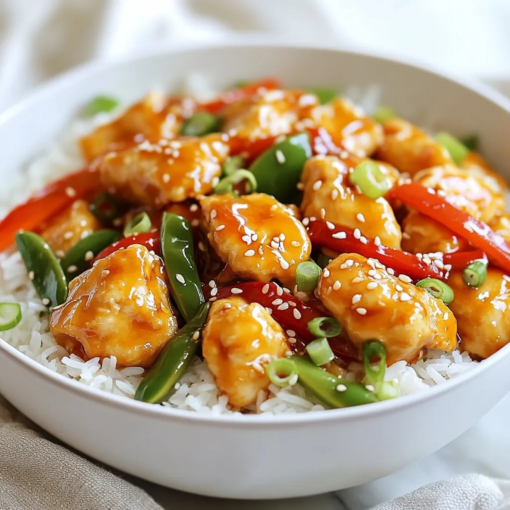 Sesame Chicken Dinner Einfach und Lecker Rezept