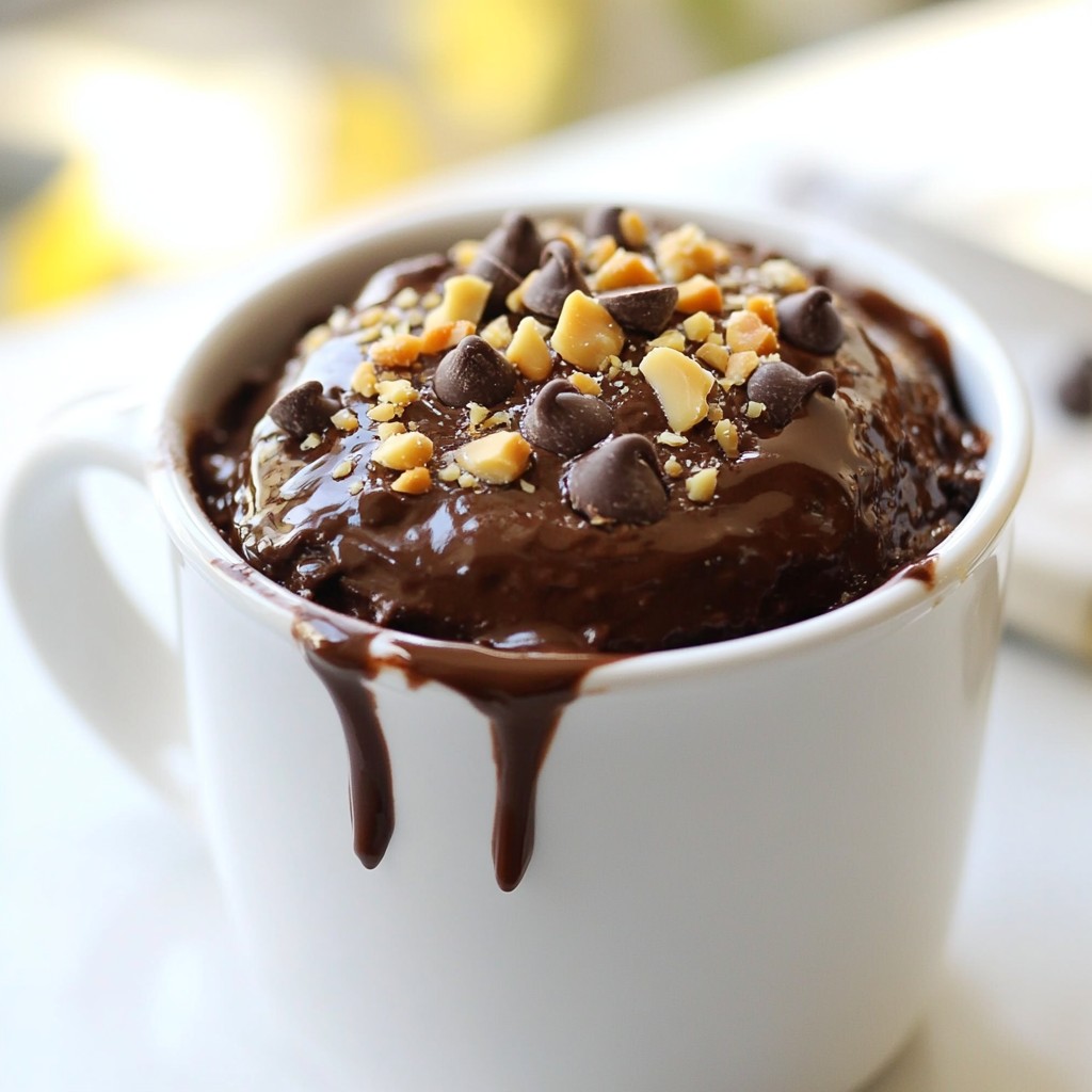 Triple Chocolate Mug Cake Einfach und Lecker Rezept