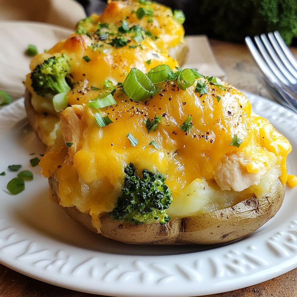 Hähnchen und Brokkoli Auflauf mit Ofenkartoffeln