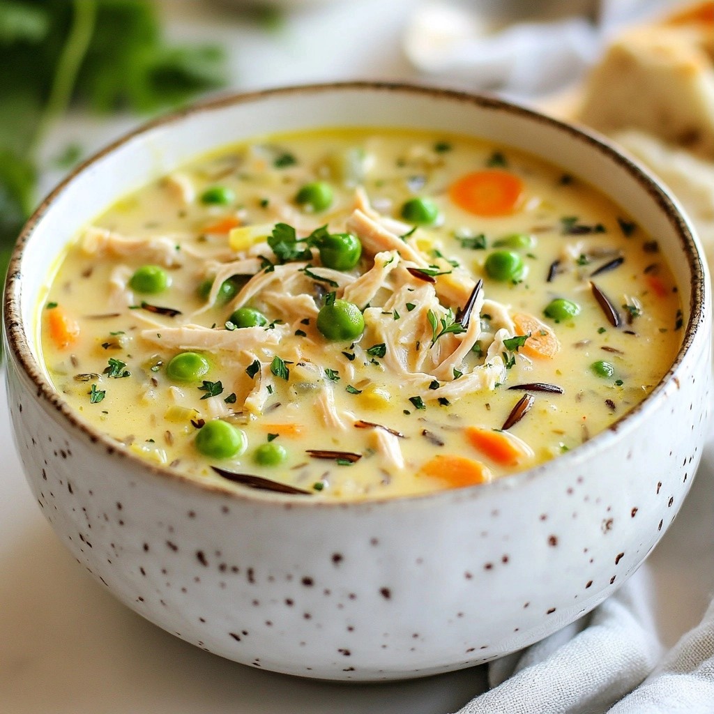 Creamy Slow Cooker Chicken Wild Rice Soup Genuss
