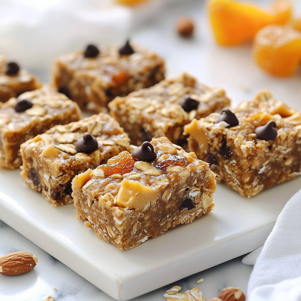 Erdnussbutter Haferflocken Energieriegel für Energie