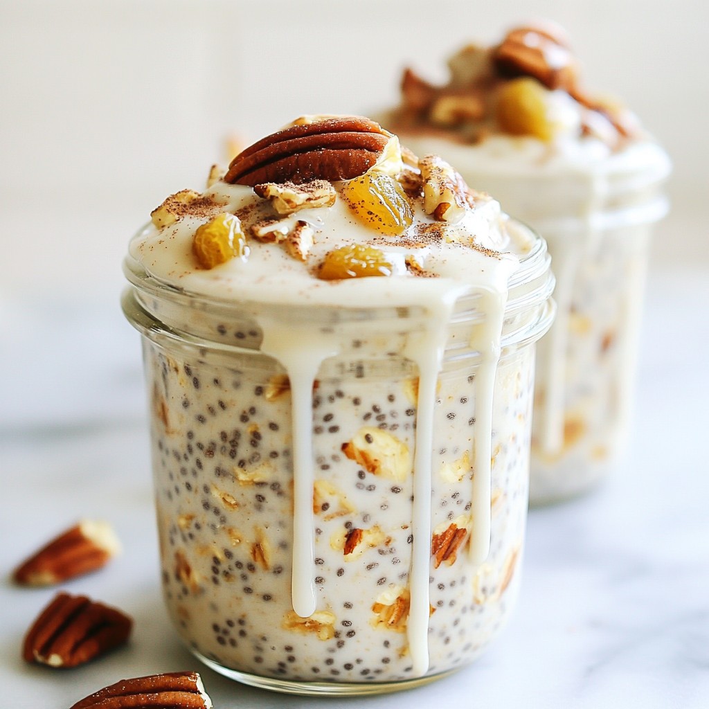 Zimtrollen Overnight Oats Einfach und Lecker Rezept