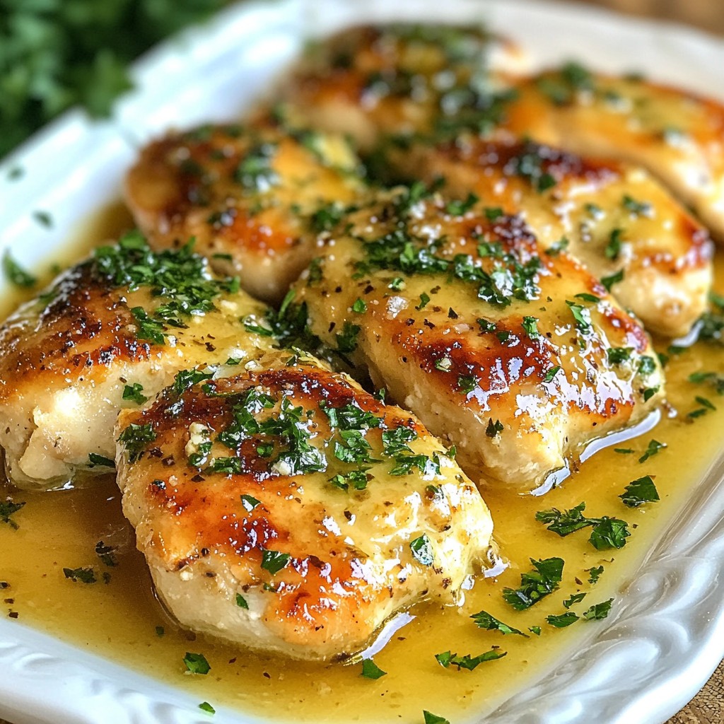 Zarte Crockpot Knoblauchbutter Hühnerbrust Rezept