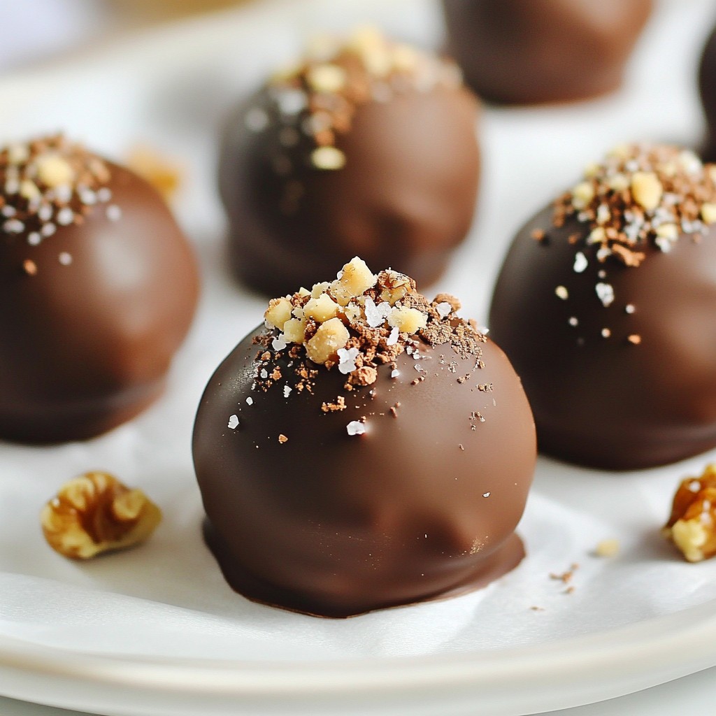 Salted Caramel Chocolate TrufflesEin köstlicher Genuss