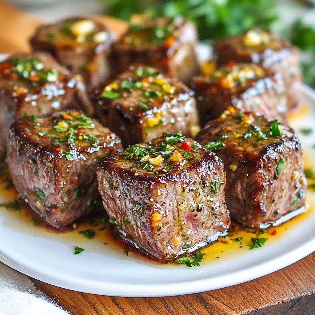 Knoblauch Kräuterbutter Steakhappen voller Geschmack
