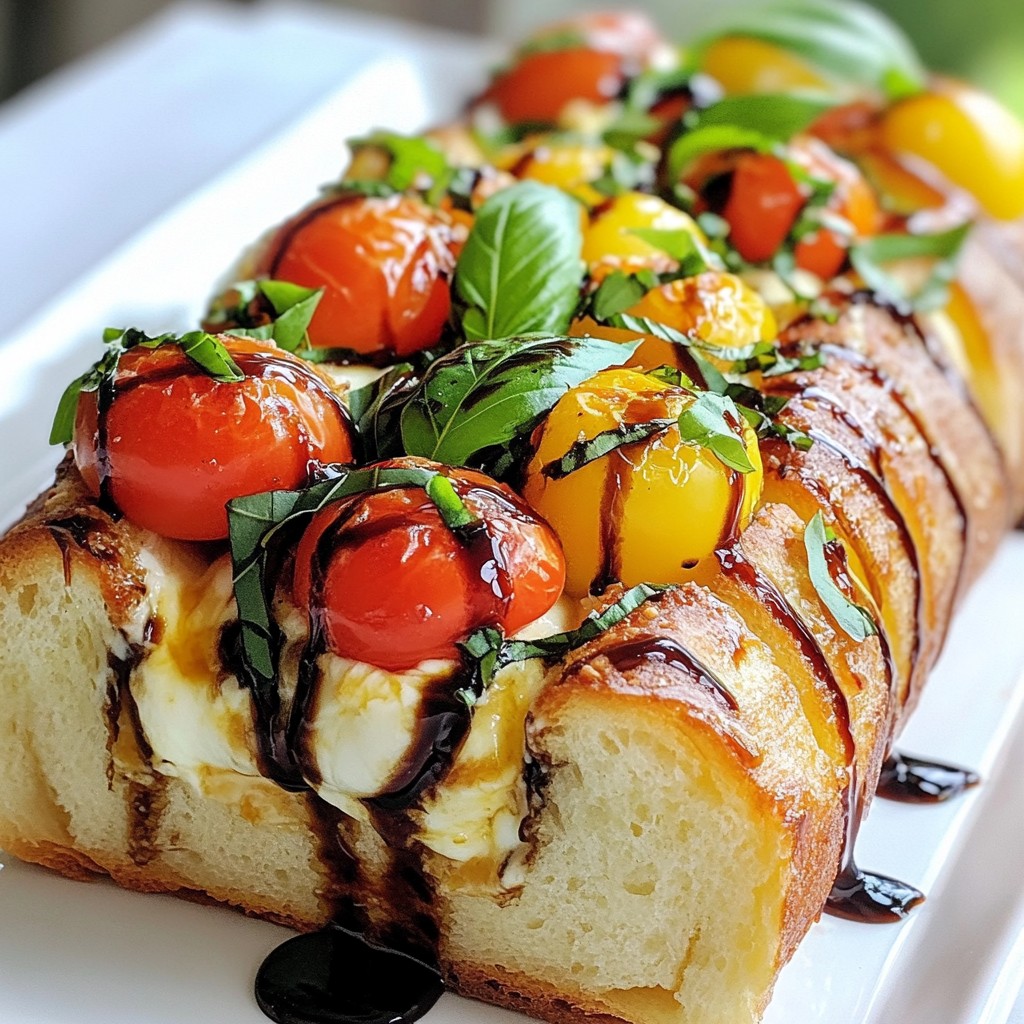 Caprese Stuffed Garlic Bread Köstlicher Genuss