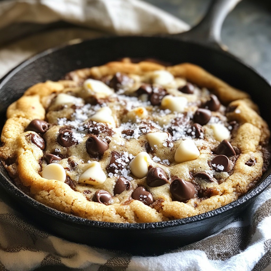 Triple Chocolate Chip Skillet Cookie Rezept Lecker