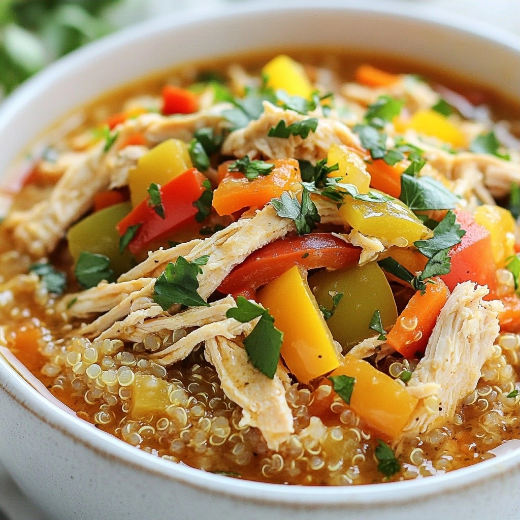 Savory Crockpot Herb Quinoa and Chicken Bake Rezept