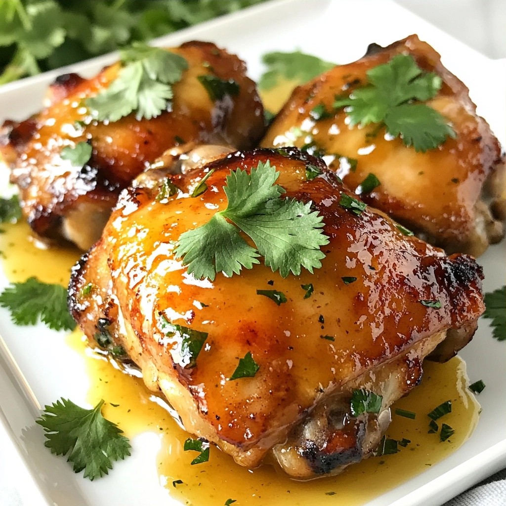 Set and Forget Honey Lime Chicken Thighs Einfach und Köstlich