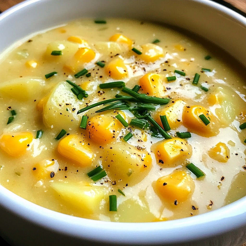 Creamy Crockpot Sweet Corn and Potato Chowder Genuss