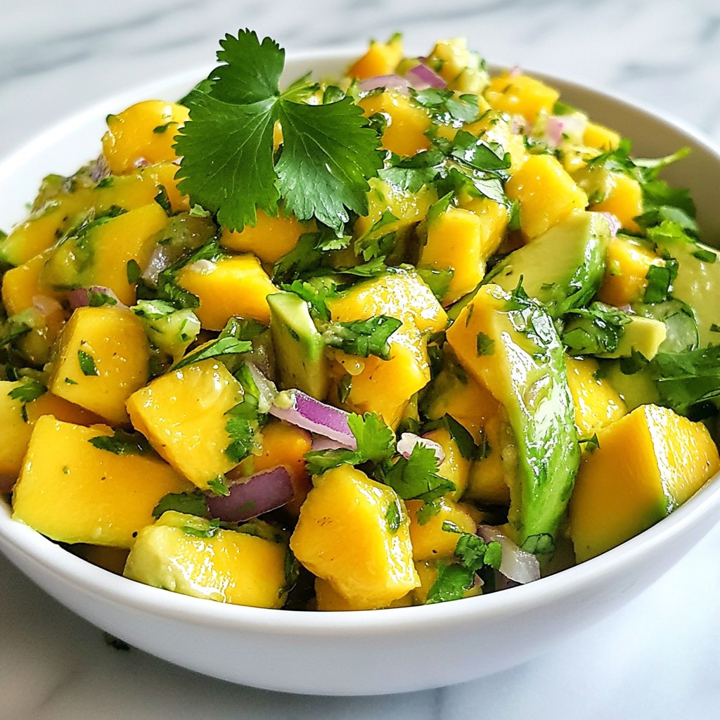 Mango Avocado Salsa fruchtiger Genuss für jeden Tag