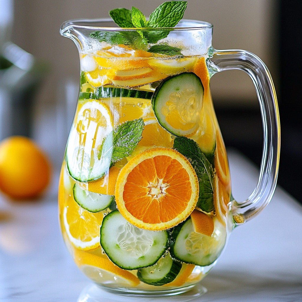 Citrus Burst Detox Wasser fruchtig und erfrischend