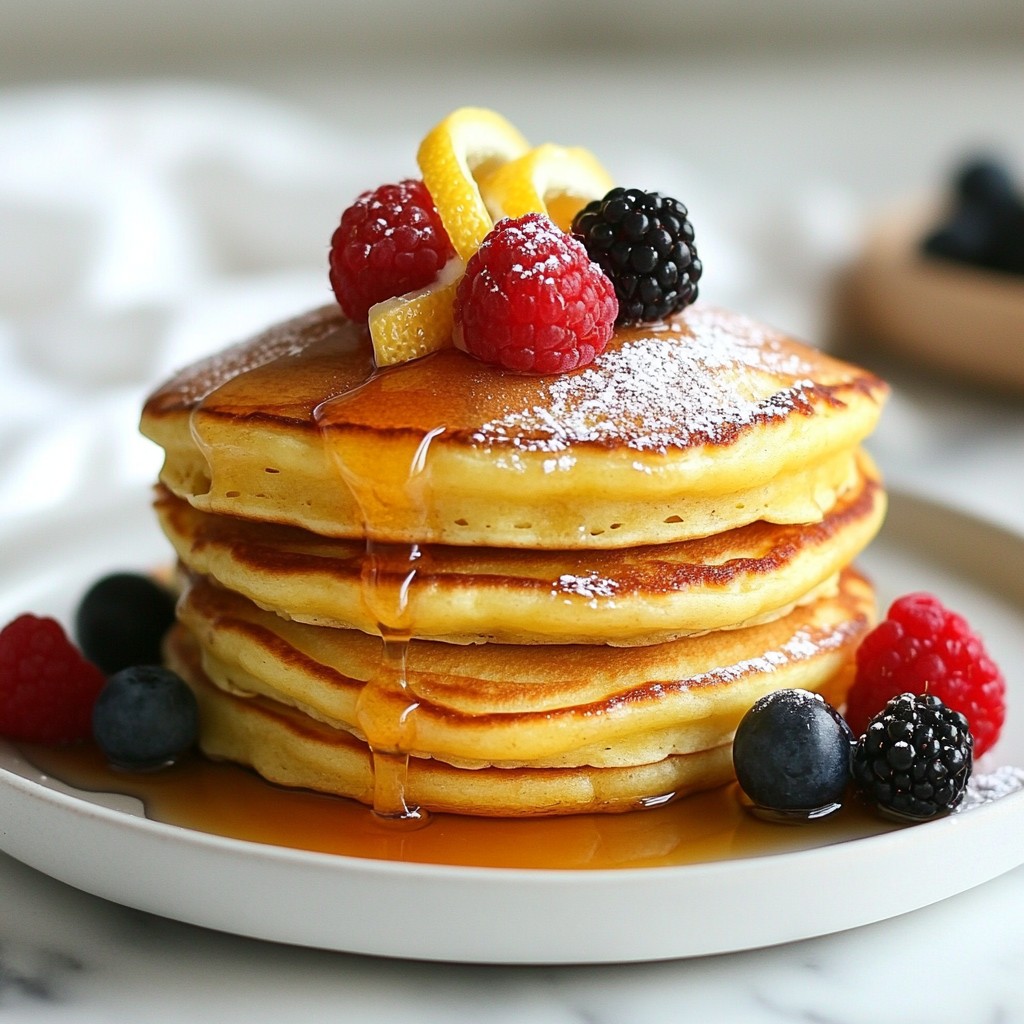 Lemon Ricotta Pancakes Einfaches und köstliches Rezept