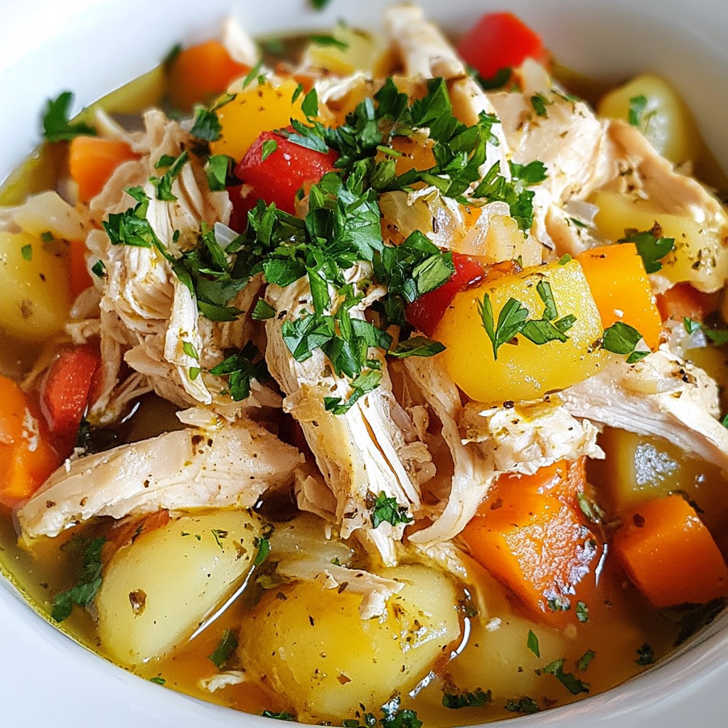 Savory Crockpot Herb Chicken and Vegetables Rezept