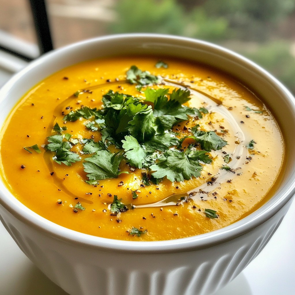 Creamy Slow Cooker Carrot Ginger Soup Einfach und Lecker