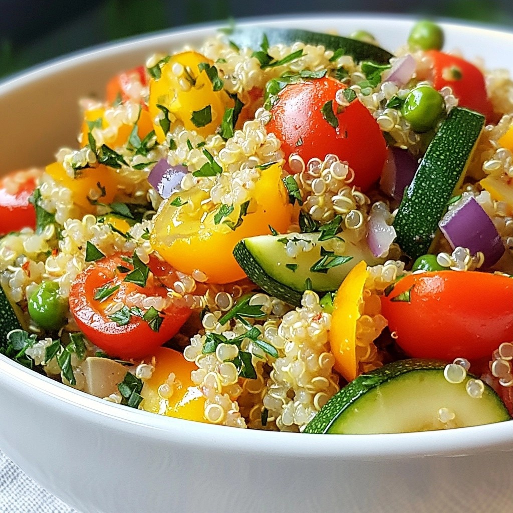 Crockpot Lemon Herb Quinoa and Veggies Lecker und Gesund