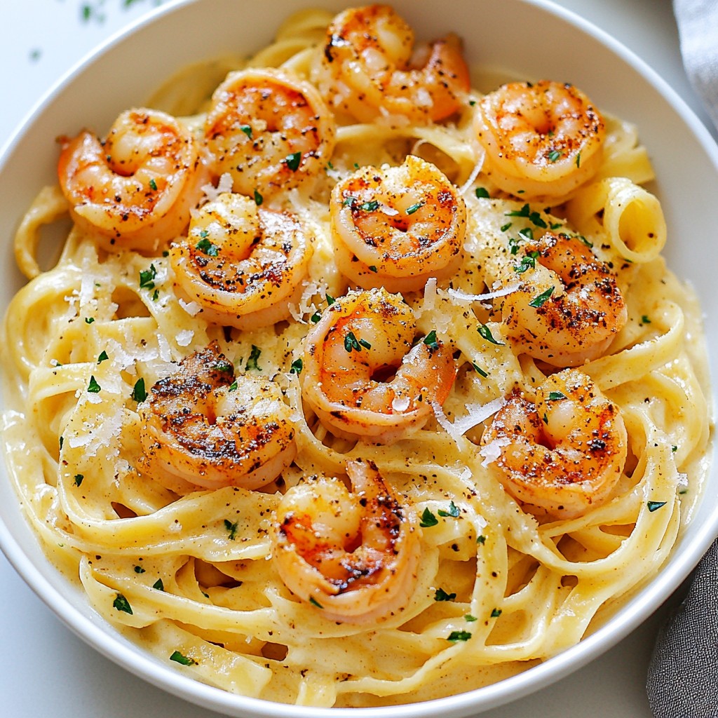 Cajun Shrimp Alfredo Pasta Schnelle und würzige Mahlzeit