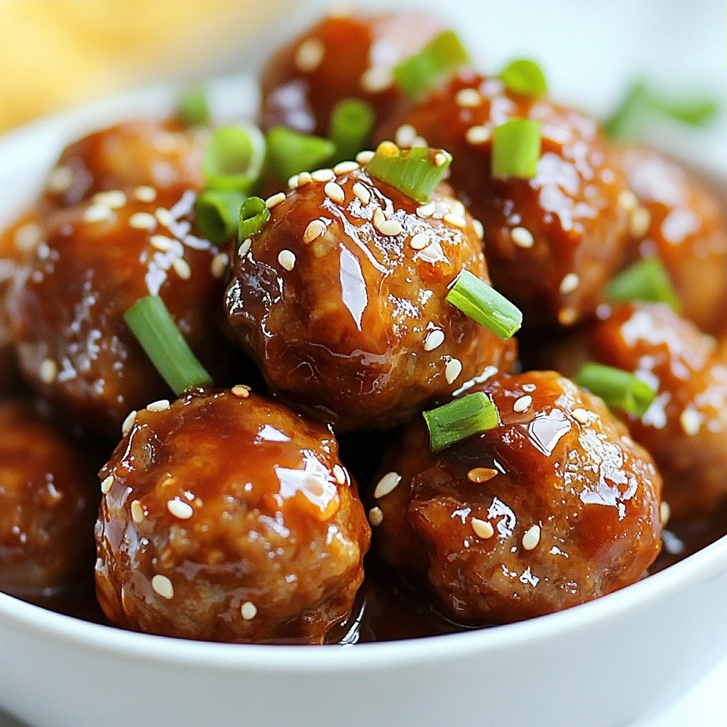 Crockpot Honey Garlic Meatball Delight Einfach Kochen