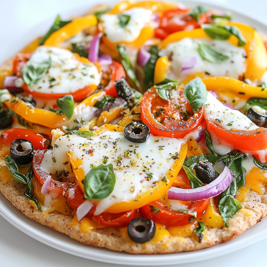Veggie Lover’s Flatbread Pizza mit frischem Genuss