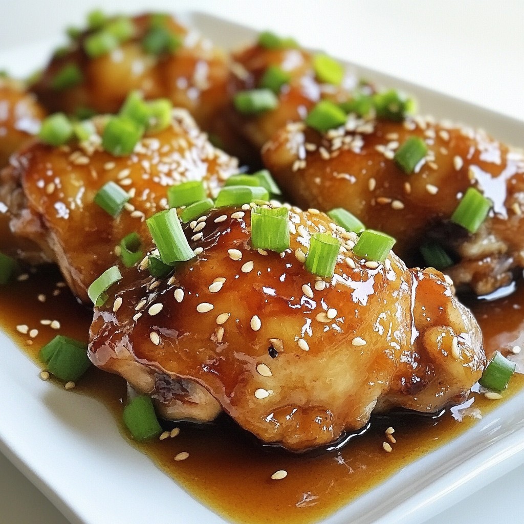 Honig-Knoblauch-Hühnchenkeulen saftig und herzhaft