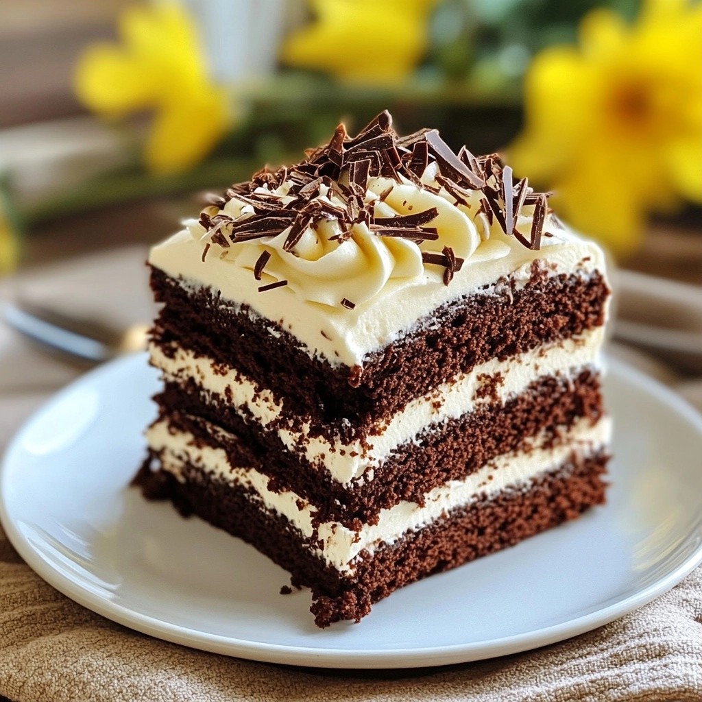 Klassischer Schokoladenkuchen mit Mascarpone-Frosting
