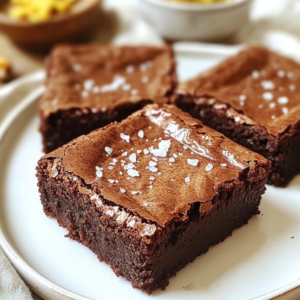 Schokoladenchip Brownies mit Meersalz lecker backen