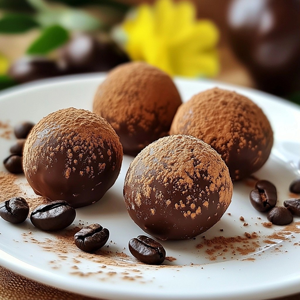 Zarte Schokoladentrüffel mit Kaffee-Ganache Genuss